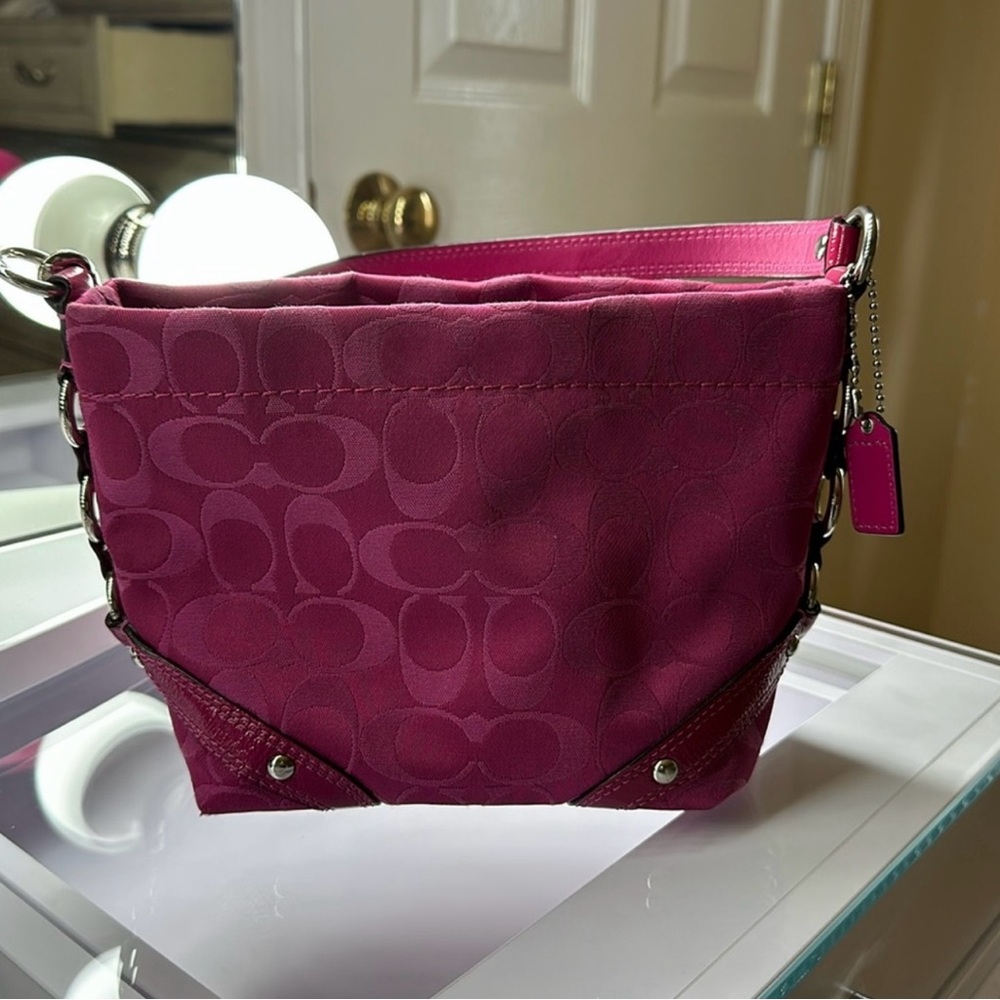 Coach Mini Carly Pink #F44143